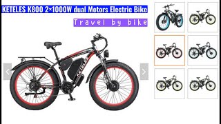 KETELES K800 2000W electric bike dual motor ebike [upl. by Airenahs]