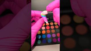 eyeshadow for nails  y2kvibes easynailart [upl. by Alekat]