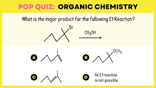 Organic Chemistry Question Predict the major product for the following E1 Reaction [upl. by Eixam]