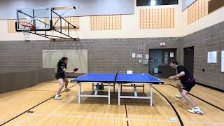 Hynek vs Zhuoran Table Tennis [upl. by Neahs745]