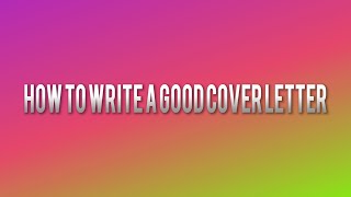 How to write a good Cover letter  Researchersjob [upl. by Otsuaf664]