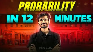 Probability  Complete Chapter In 12 Minutes  Class 10th Board [upl. by Nairbal]