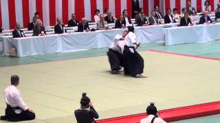 Yasuno Masatoshi Sensei demonstrating at the 51st All Japan Aikido Demonstration 2013 [upl. by Eilyw]