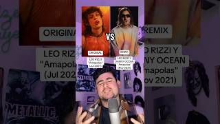 LEO RIZZI Y DANNY OCEAN  Amapolas ORIGINAL vs REMIX ¿Qué VERSIÓN prefieres 📣🤔 [upl. by Annaiek]