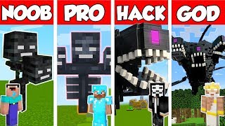 Minecraft NOOB vs PRO vs HACKER vs GOD WITHER STORM MUTANT CHALLENGE in Minecraft  Animation [upl. by Sahc]