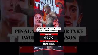 Final Weigh in for Paul vs Tyson just wrapped up  Shorts [upl. by Aneeras]