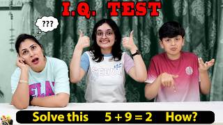 IQ TEST  Who is smartest  Comedy Family Challenge  Aayu and Pihu Show [upl. by Alywt737]