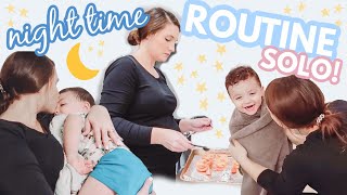 SOLO NIGHT TIME ROUTINE OF A MOM WITH A TODDLER  PREGNANT EVENING ROUTINE  Brooklyn Maldonado [upl. by Hteazile442]