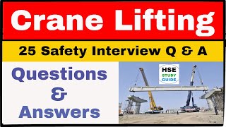 Crane lifting Safety interview questions and answers in hindi  HSE interview  HSE STUDY GUIDE [upl. by Eak]