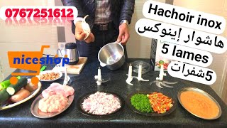 Hachoir inox by Nice Shop Morocco 200dhs [upl. by Ardnosac]