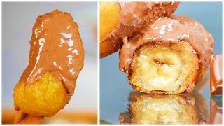 केले का इतना स्वादिष्ट केक खाकर सभी कहेंगे वाह​ मजा आगया  Banana Stick Pancake Recipe [upl. by Enyleuqcaj]