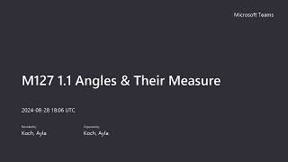 113 Coterminal Angles Degrees M127 [upl. by Denn]