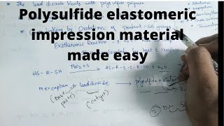 polysulfide elastomeric impression material made easy [upl. by Uolymme]