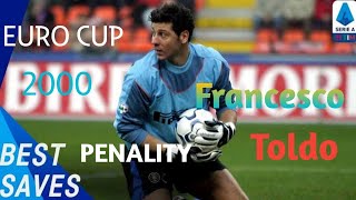 Francesco Toldo Saved THREE penalties OTD in 2000 as Italy securef their EURO final spot👌🔥 [upl. by Kcirevam]