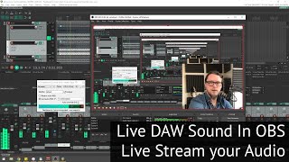 Live Stream your DAW through OBS Howto guide [upl. by Sassan189]