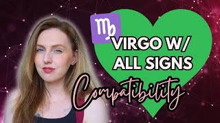 Virgo Relationships w ALL 12 SIGNS  Love Compatibility amp Synastry  Hannah’s Elsewhere [upl. by Eliades]