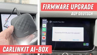 Carlinkit Ai Box Firmware Update deutsch [upl. by Matti]