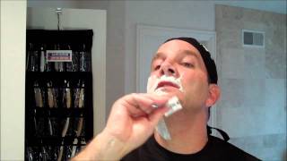 Bluebeards Revenge Scimitar Safety Razor Shave and Review [upl. by Ignazio821]