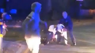 Police officers assaulted during a routine traffic stop in south west London [upl. by Anaugahs274]