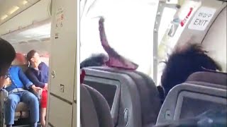 Passenger Opens Emergency Exit Door During Flight [upl. by Orsino54]