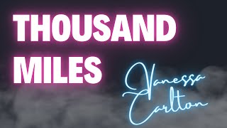 Thousand Miles  Vanessa Carlton  Instrumental Lyrics Video Karaoke [upl. by Franky342]