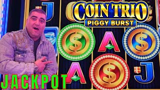 I Hit JACKPOT On High Limit Coin Trio Slot Machine [upl. by Ainad]