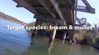 fishing spots victoria EP1 Anglesea river  underwater HD [upl. by Egdirdle]