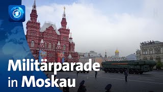 Sieg über NaziDeutschland Militärparade zum „Tag des Sieges“ in Moskau [upl. by Dihahs]