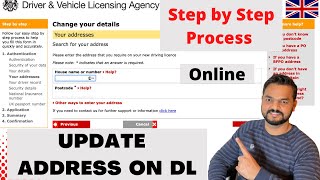 How to UPDATE your address with DVLA for your driving license  CHANGE Address On UK Driving Licence [upl. by Ettezzus657]