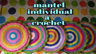 Manteles individuales tejidos a crochet especial para principiantes [upl. by Maddy]