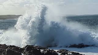 Runkerry Beach Causeway Coast on a stormy day 19th October 2024 [upl. by Marita]