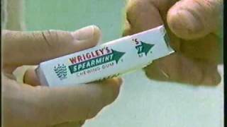 Wrigleys Spearmint Gum Commercial 1987 [upl. by Verdie2]