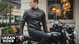 NEW BELSTAFF Vanguard Leather Motorcycle Jacket Review [upl. by Merfe60]