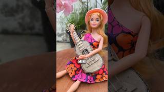 BAYANGKAN KALAU BARBIE MAIN GITAR diy guitar shorts kreasi mini [upl. by Balmuth]