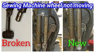 How to fix sewing machine wheel stuck problemTailoring machine broken part repair NeedleLinkchange [upl. by Claus]