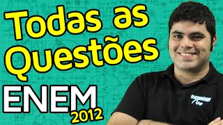 TODAS AS QUESTÕES DE MATEMÁTICA DO ENEM 2012 RESOLVIDAS  Matemática Rio [upl. by Ycak88]