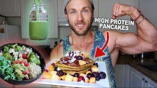 MAKING VEGAN GAINS  WHAT I EAT IN A DAY WITH RECIPES [upl. by Kylstra]