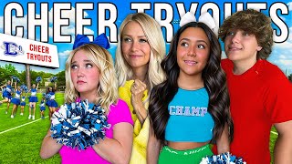 MY 3 KiDS TRY OUT FOR HiGH SCHOOL CHEER EMOTiONAL [upl. by Niamrej]