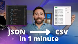 How to convert a JSON to CSV in 1 minute  JSON to CSV [upl. by Helenka]