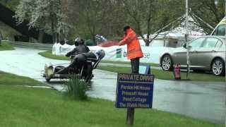 PRESCOTT BIKE FESTIVAL HILL CLIMB SIDECAR ON THE START LINE IN THE RAIN a [upl. by Feeley]