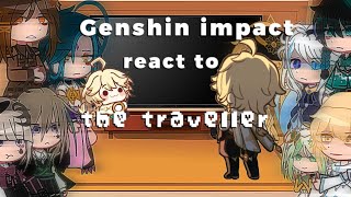 REPOST  Genshin Impact React To The Traveller 💗  Angst 💔 [upl. by Mcripley]