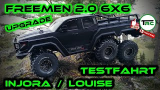 Reely Free Men 20 6x6  Testfahrt mit neuen Rädern Injora  Louise [upl. by Breban]