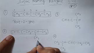 Iupac naming for alkyne compounds  organic chemistry [upl. by Chill]