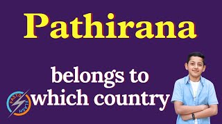 Pathirana belongs to which country [upl. by Max]