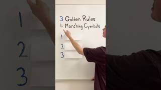 3 Golden Rules for Marching Cymbals marchingband [upl. by Rats]