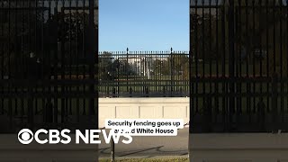 Security fencing goes up around White House shorts [upl. by Ky]