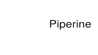 How to pronounce Piperine [upl. by Stilwell532]