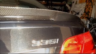 E92 Performance Trunk Spoiler Carbon II OEM Install [upl. by Ziana704]