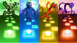 Rainbow Friends  Green vs Blue vs Orange vs Purple  Tiles hop [upl. by Halsted118]