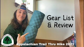 Post Trail Gear List amp Review  Appalachian Trail Thru Hike 2023 NOBO [upl. by Clair]